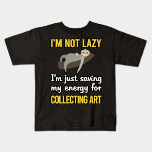 Funny Lazy Art Collecting Kids T-Shirt